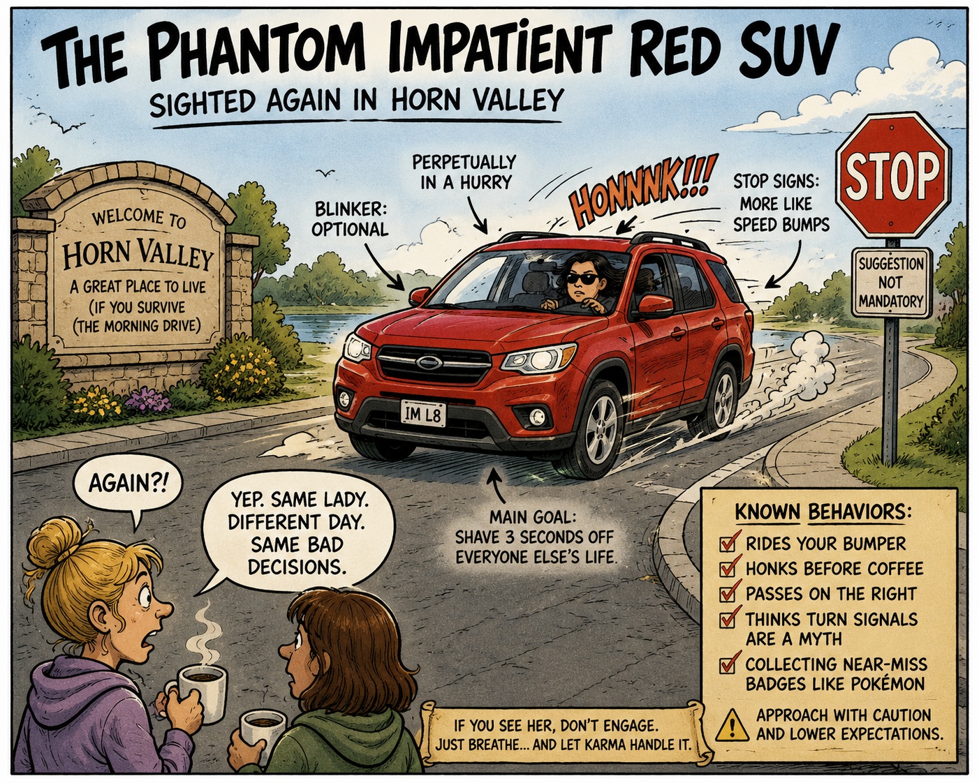 phantom red suv graphic