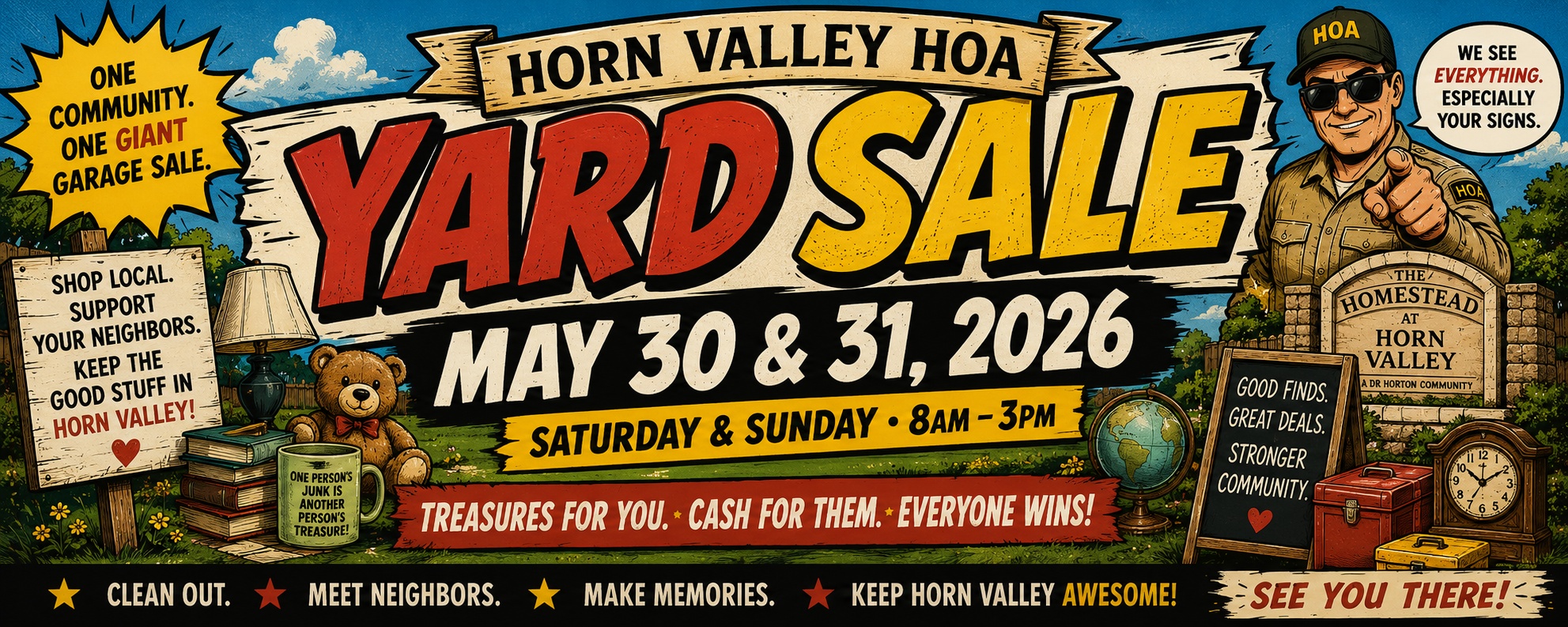 Horn Valley community yard sale